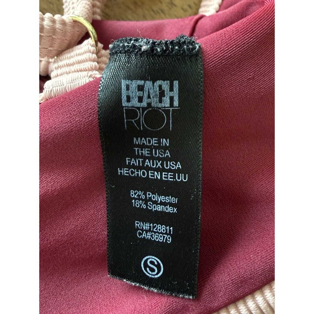 Beach Riot Eva Top Sports Bra Size Small Oxblood - Picture 8 of 9